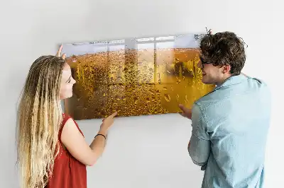 Bierkrug mit beschreibbarer Magnettafel