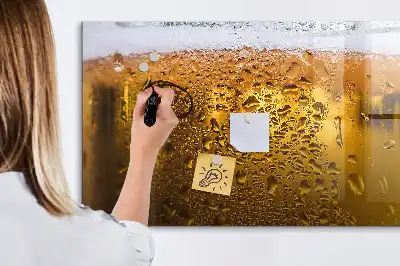 Bierkrug mit beschreibbarer Magnettafel
