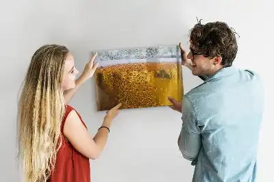 Bierkrug mit beschreibbarer Magnettafel