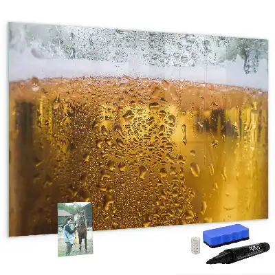 Bierkrug mit beschreibbarer Magnettafel