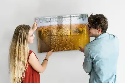 Bierkrug mit beschreibbarer Magnettafel