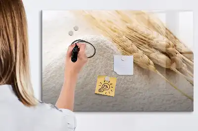 Schreib-Magnettafel in Mehl-Optik