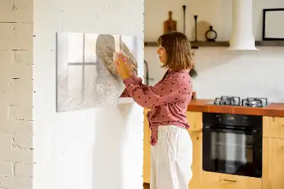 Schreib-Magnettafel in Mehl-Optik