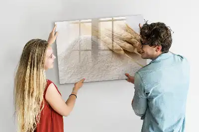 Schreib-Magnettafel in Mehl-Optik