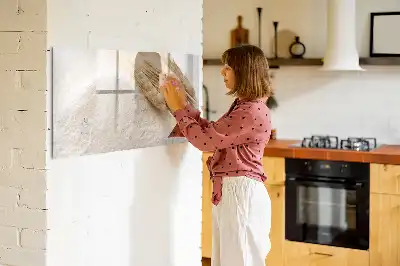 Schreib-Magnettafel in Mehl-Optik