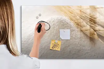 Schreib-Magnettafel in Mehl-Optik