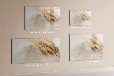 Schreib-Magnettafel in Mehl-Optik