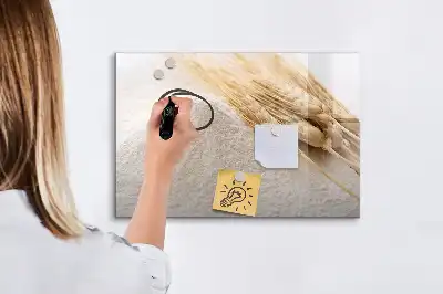 Schreib-Magnettafel in Mehl-Optik