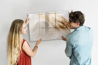Schreib-Magnettafel in Mehl-Optik