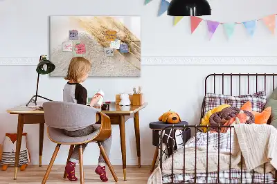 Schreib-Magnettafel in Mehl-Optik