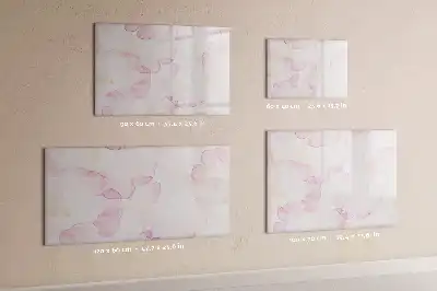 Schreib-Magnettafel mit Aquarell-Blütenblätter-Motiv