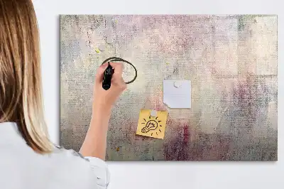 Beschreibbare Magnettafel mit abstraktem Gemälde