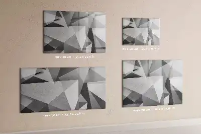 Schreib-Magnettafel mit 3D-Abstraktion