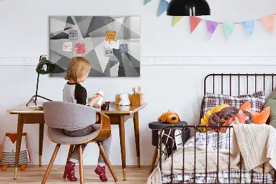 Schreib-Magnettafel mit 3D-Abstraktion