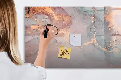 Beschreibbare Magnettafel in Dekormarmor-Optik