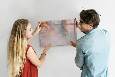 Beschreibbare Magnettafel in Dekormarmor-Optik
