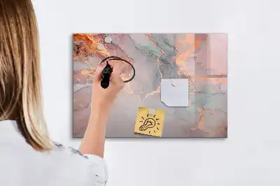 Beschreibbare Magnettafel in Dekormarmor-Optik