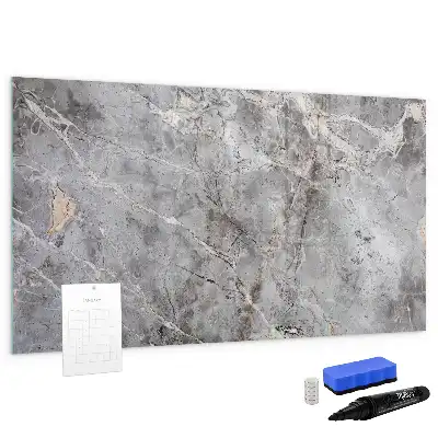 Beschreibbare Magnettafel mit Marmormuster