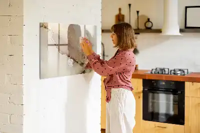 Schreib-Magnettafel in Goldener Marmor-Optik