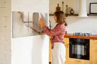 Schreib-Magnettafel in Goldener Marmor-Optik