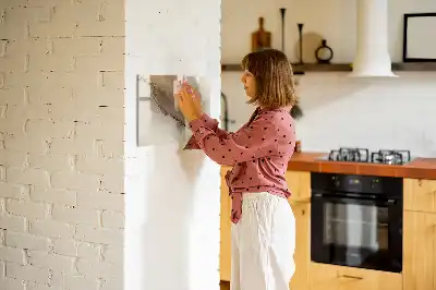 Schreib-Magnettafel in Goldener Marmor-Optik