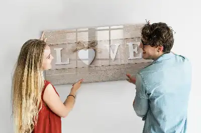 Schreib-Magnettafel im Design Text Liebe