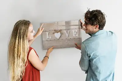 Schreib-Magnettafel im Design Text Liebe