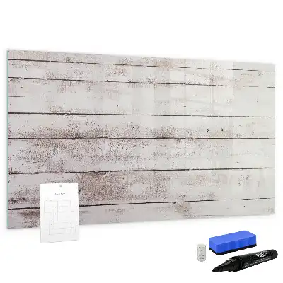Beschreibbare Magnettafel in Holzbretter-Optik