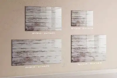 Beschreibbare Magnettafel in Holzbretter-Optik