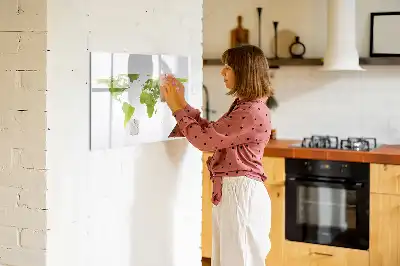 Schreib-Magnettafel mit Aquarell-Weltkarte
