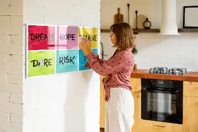 Beschreibbare Magnettafel als Inspirationsboard