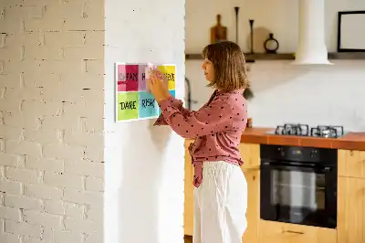 Beschreibbare Magnettafel als Inspirationsboard