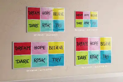 Beschreibbare Magnettafel als Inspirationsboard