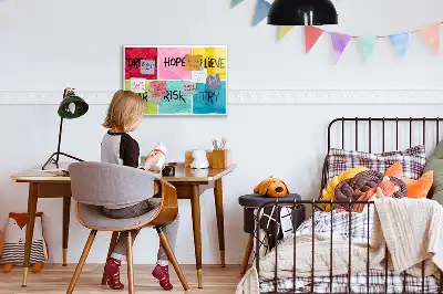 Beschreibbare Magnettafel als Inspirationsboard