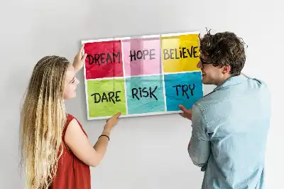 Beschreibbare Magnettafel als Inspirationsboard