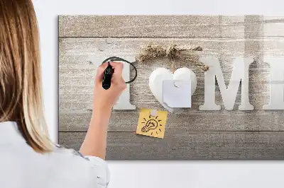 Schreib-Magnettafel Text Zuhause
