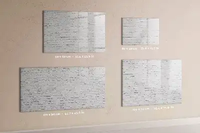 Beschreibbare Magnettafel mit Ziegelwand-Motiv