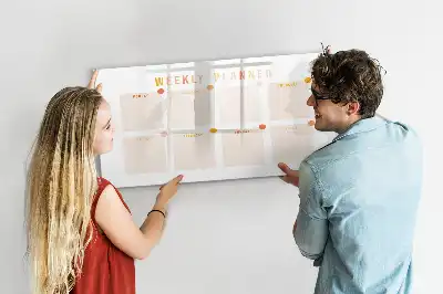 Schreib-Magnettafel Wochenplaner