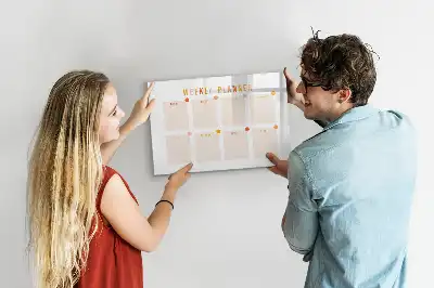 Schreib-Magnettafel Wochenplaner
