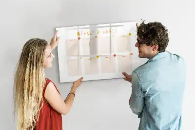 Schreib-Magnettafel Wochenplaner