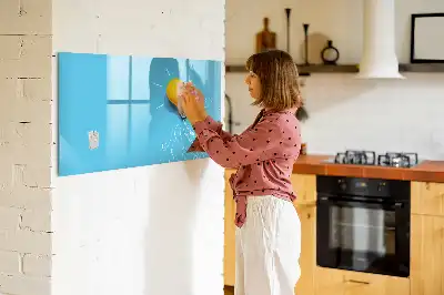 Beschreibbare Magnettafel mit Glühbirnen-Motiv