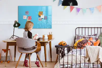Beschreibbare Magnettafel mit Glühbirnen-Motiv