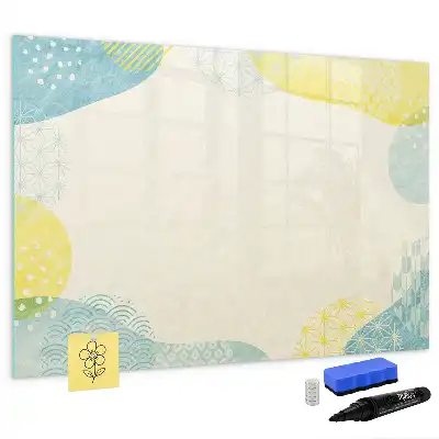 Schreib-Magnettafel mit Musterrahmen