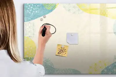 Schreib-Magnettafel mit Musterrahmen