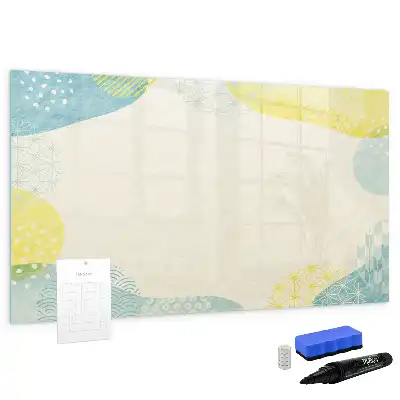 Schreib-Magnettafel mit Musterrahmen