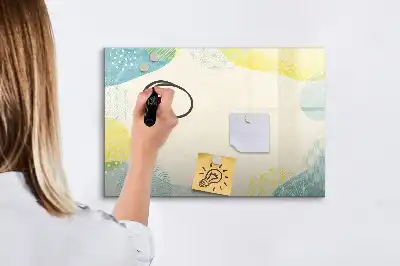 Schreib-Magnettafel mit Musterrahmen