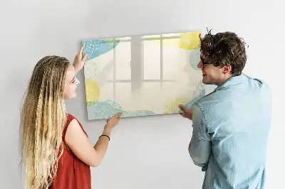 Schreib-Magnettafel mit Musterrahmen