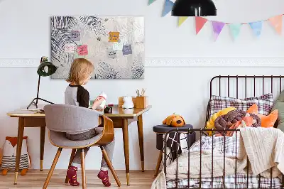Magnettafel mit Palmenblatt-Motiv