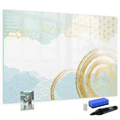 Schreib-Magnettafel mit dekorativem Muster