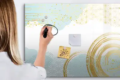 Schreib-Magnettafel mit dekorativem Muster